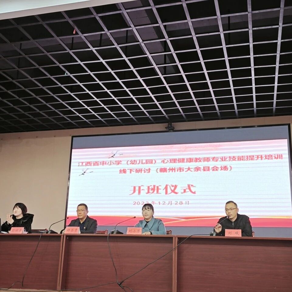 十二万教师培训线下研讨 | 赣州市大余县开展“从心出发，育见美好”心理健康教师专业技能提升培训