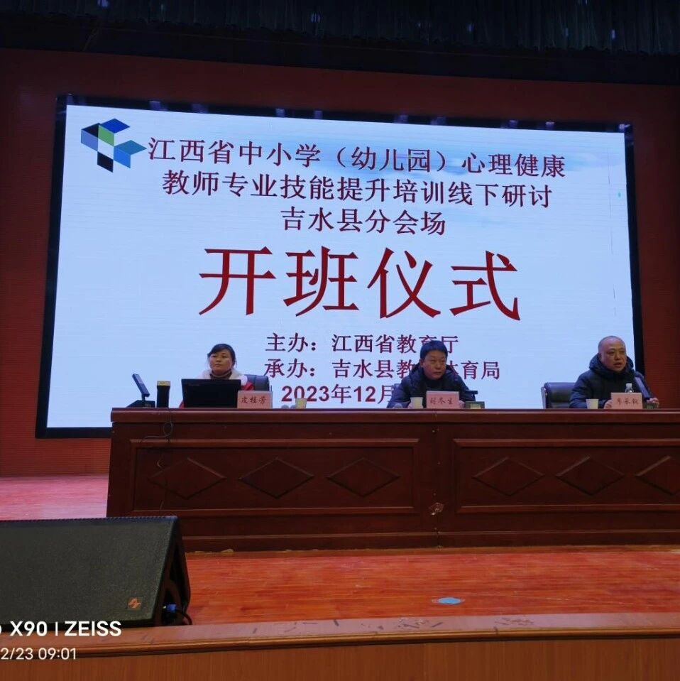 十二万教师培训线下研讨 | 吉安市吉水县开展“用积极心理学引领教师成长，点亮教育未来”心理健康教师专业技能提升培训