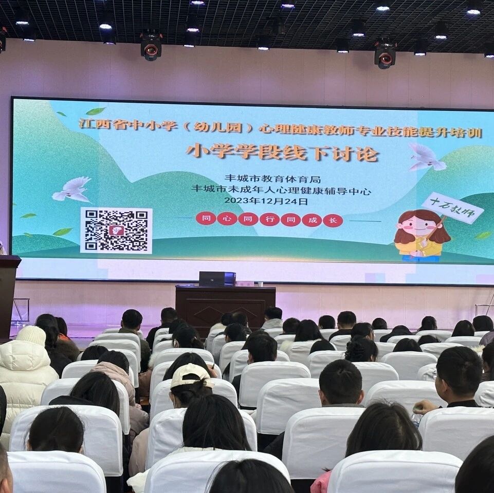 十二万教师培训线下研讨 | 宜春市丰城市开展“同心同行同成长”心理健康教师专业技能提升培训