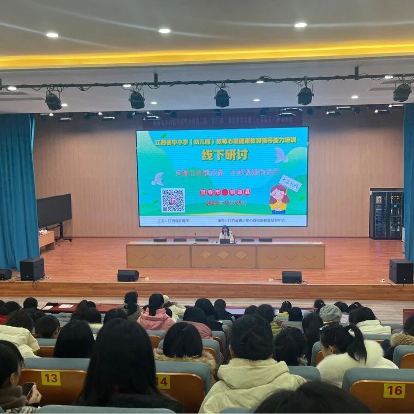 十二万教师培训线下研讨 | 宜春市铜鼓县开展“共情正向筑关系，小步改进向光行”心理健康教师专业技能提升培训